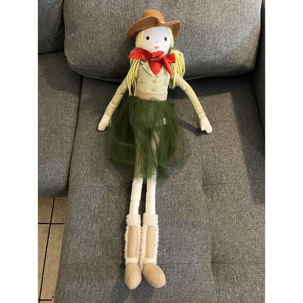 Pottery Barn Kids PBK 30 inch Tall Plush Doll 2013 Cowgirl Sydney Australia